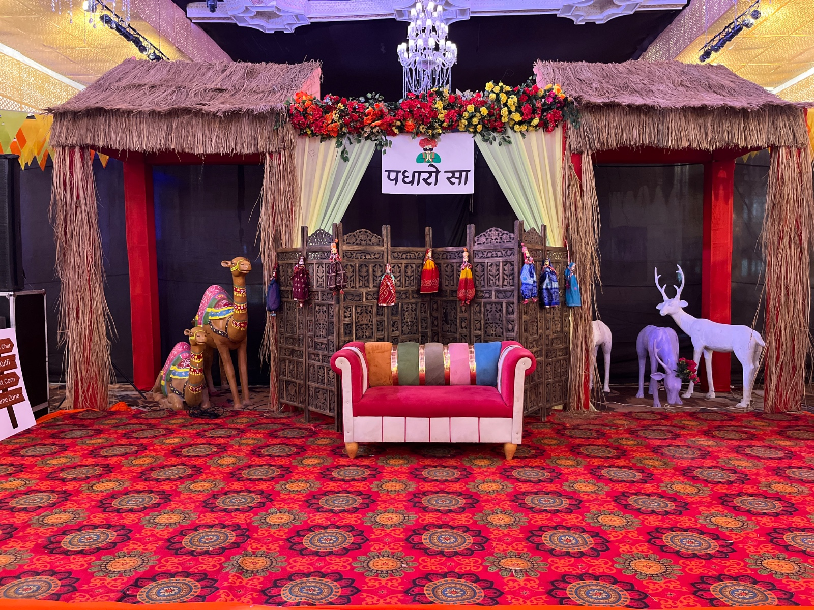 Rajasthani theme event setup
